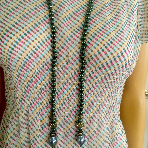 Heidi Daus Swarovski Dyed Tahitian Pearl Scarf - Picture 7 of 13